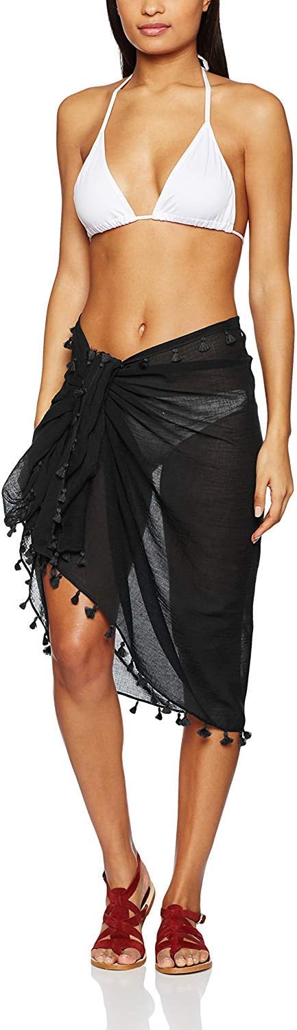 Seafolly Womens Beach Basics Cotton Gauze Sarong Swimsuit Cover Up