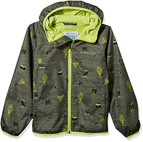 Columbia Kids' Little Pixel Grabber Ii Wind Jacket, Cypress Campin, S
