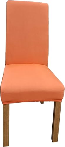 Miniatura 10 de Funda protectora para silla de comedor extraíble y lavable de tela de elastano (negro, 4)