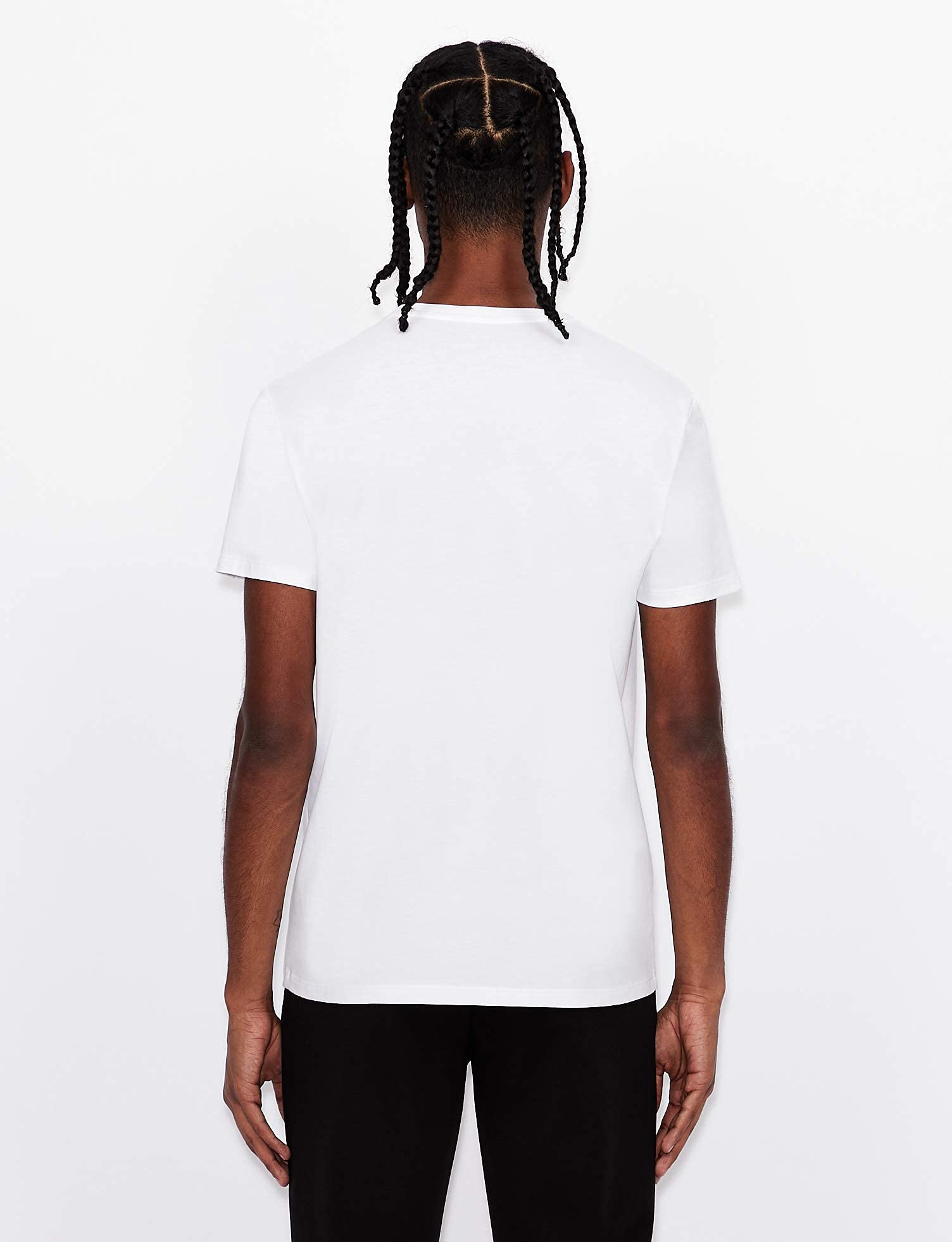 Armani Exchange Koszulka Mężczyźni Cotton jersey WHITE T-Shirt