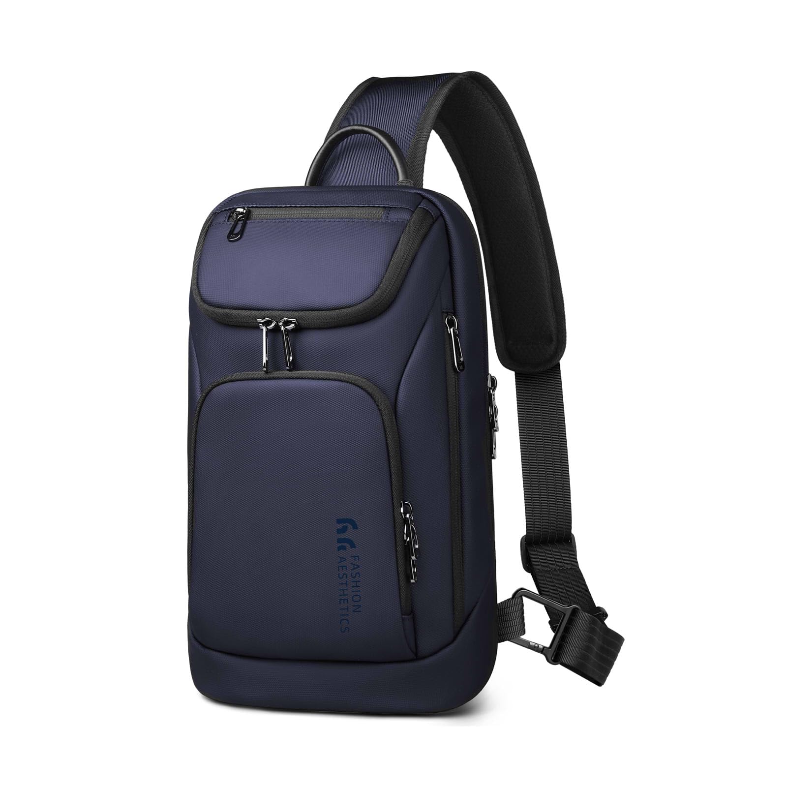 hk Brusttasche Herren Crossbody Tasche Wasserabweisend Umhängetasche mit Tabletfach für iPad 11,3 Zoll