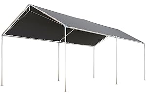 Outsunny 10'x20' Carport: Durable Canopy for Vehicle Protection