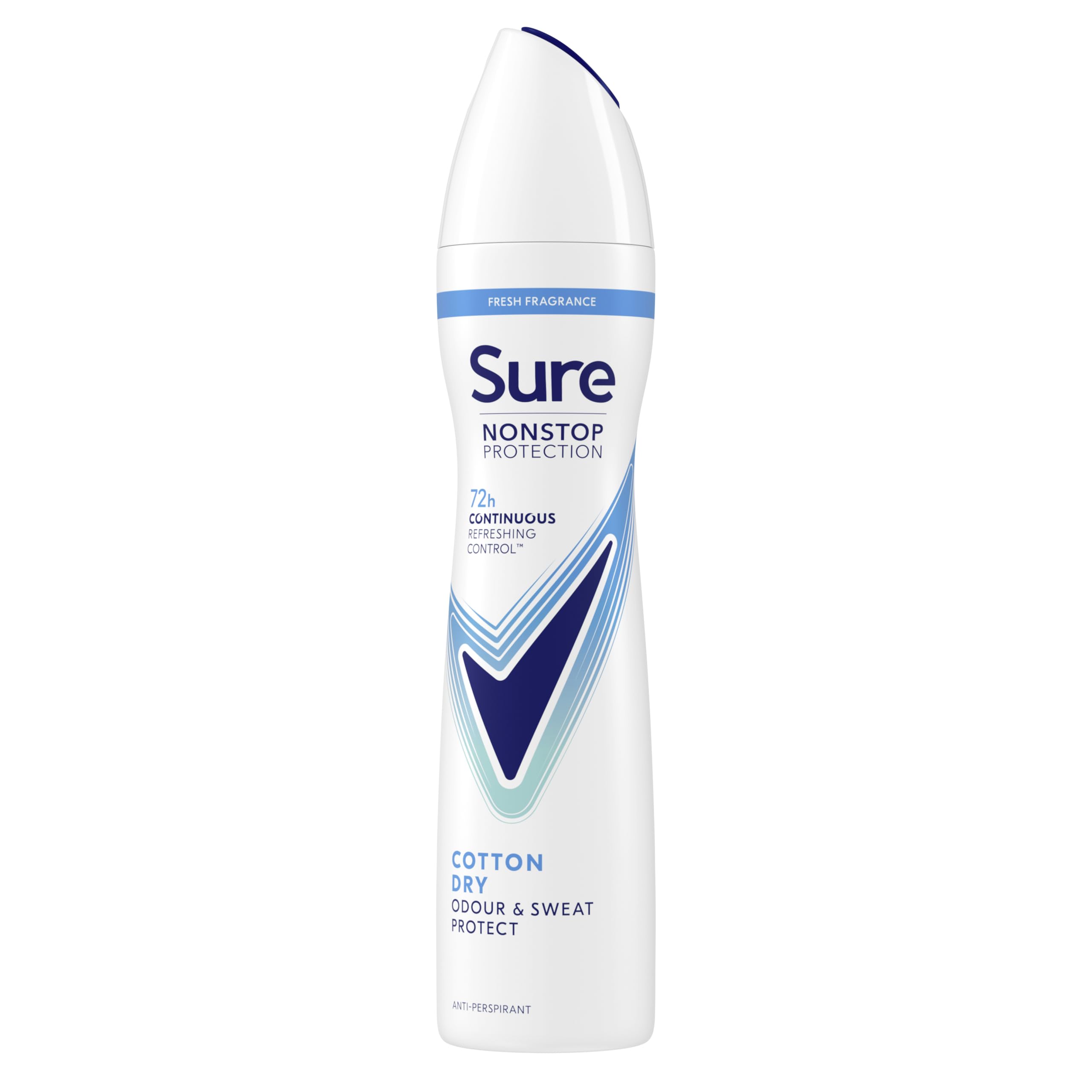 Sure (Cotton Dry-3Pk) Women 72H Nonstop Protection Deodorant