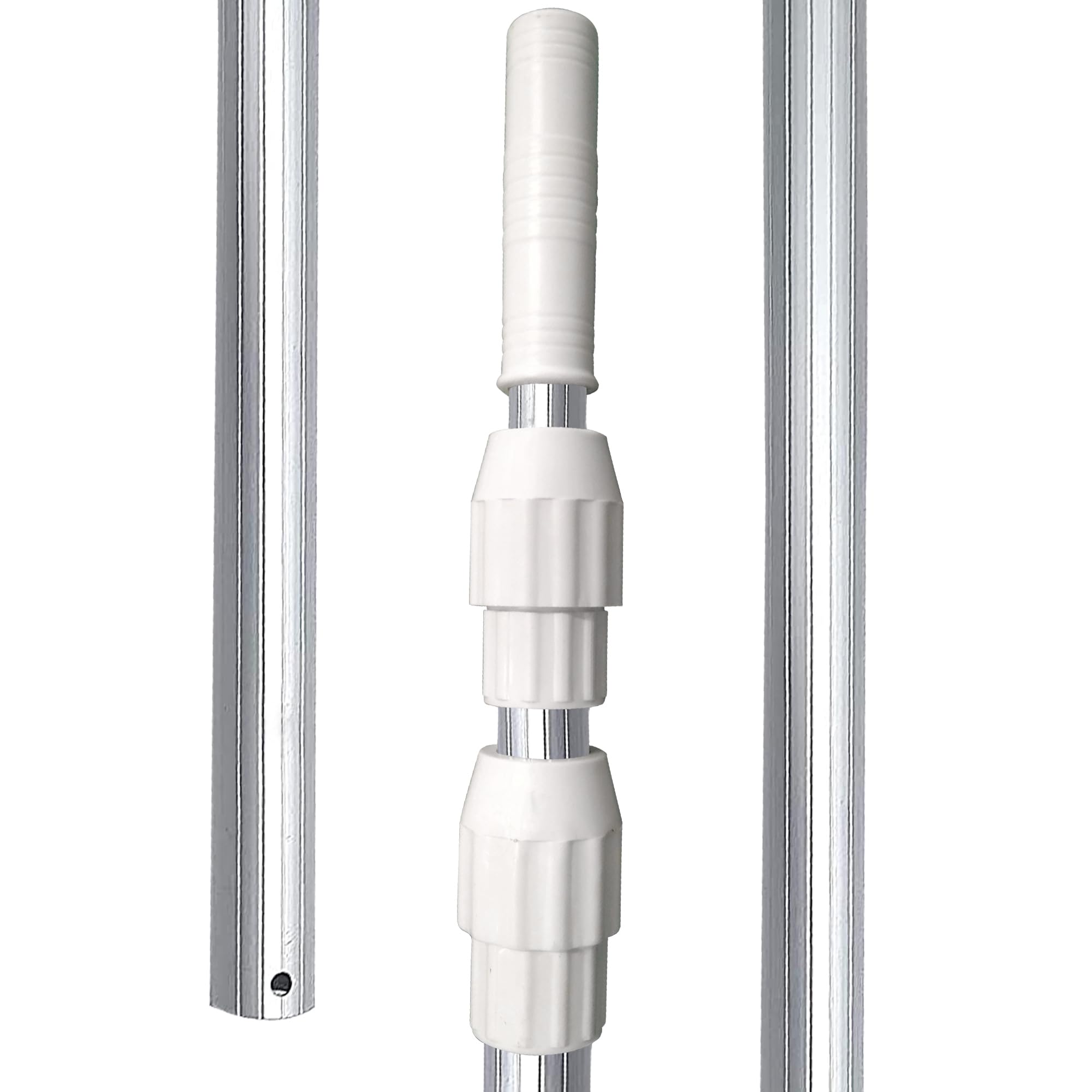 Swimming Pool Telescopic Rod, 7.2 Meter, 23 Feet, 3 Piece Anodized Adjustable Expandable Step-Up Swimming Pool Aluminium Pipe, Swimming Pool Telescopic Pole/Stick