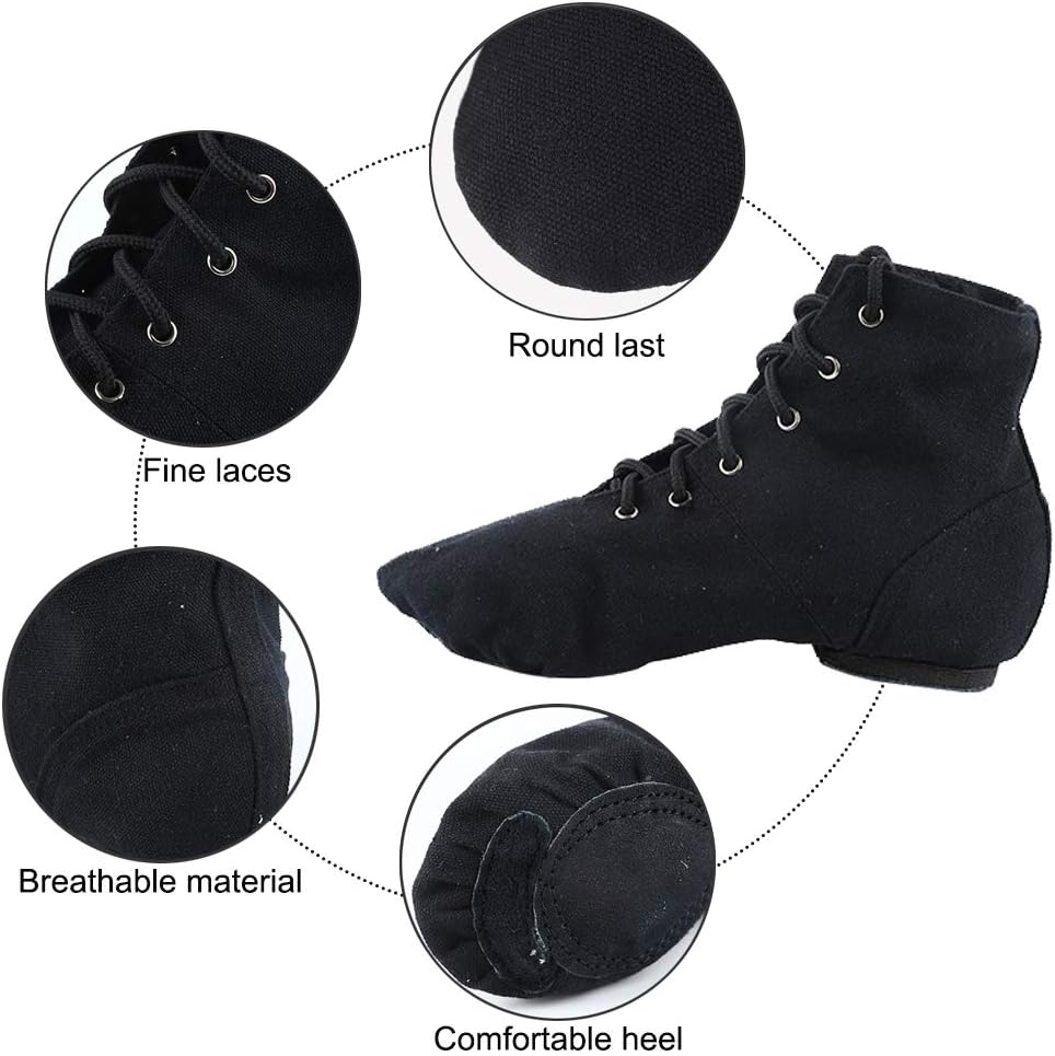 ZHENSI Ballet-Jazzschoenen Voor Dames Rubberen Splitzool