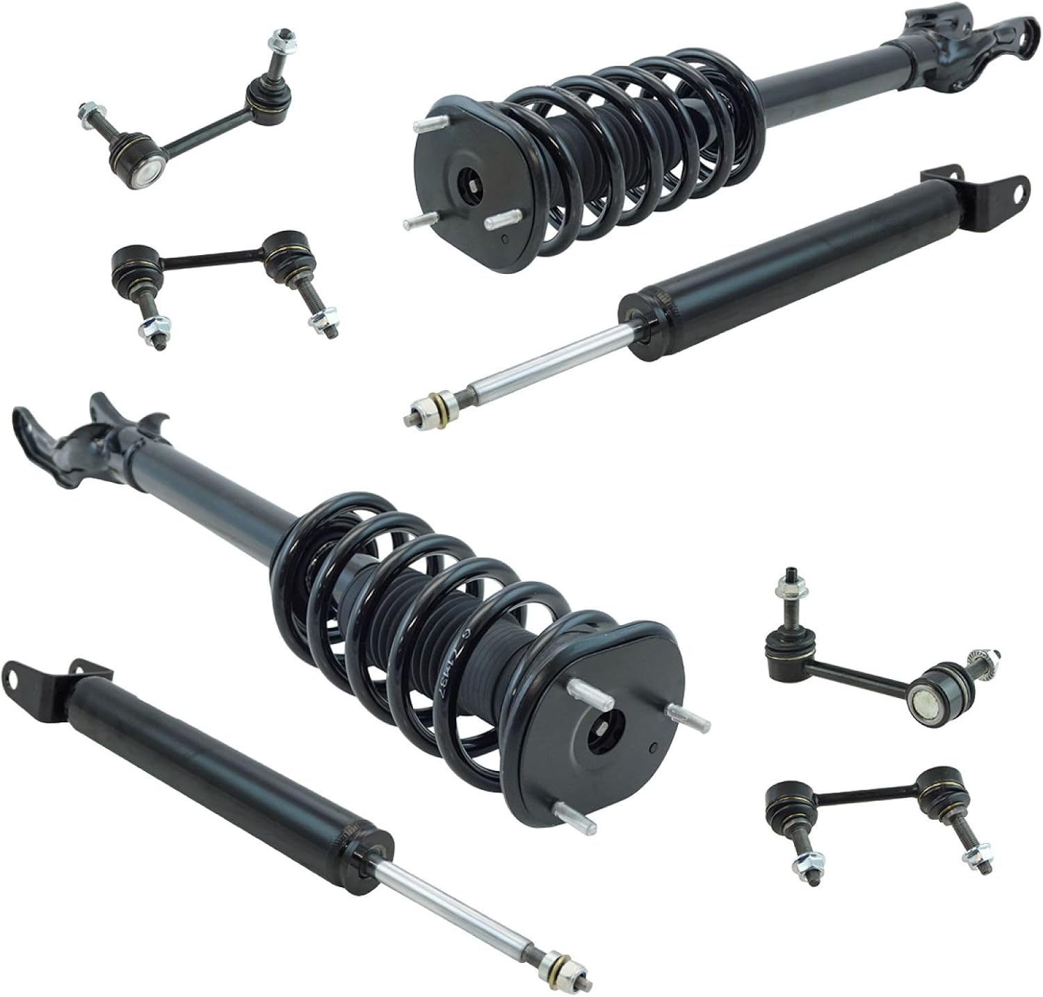 TRQ Complete Front and Rear Suspension Kit (8-Piece)