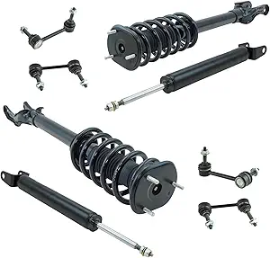 TRQ Complete Front and Rear Suspension Kit (8-Piece)