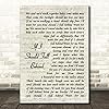 If I Should Fall Behind Song Lyric Vintage Script Quote Print #1