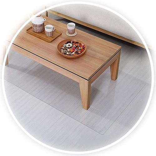 Miniatura 2 de Protector de escritorio transparente de PVC, impermeable, antiarañazos, a prueba de aceite, 0.063in de grosor, protección para suelo duro (tamaño