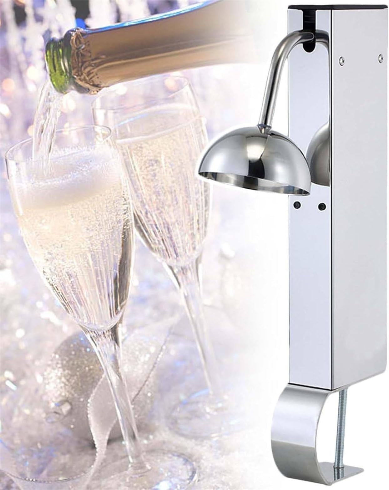 Enfriador de copas de vino vertical, enfriador de copas de CO2 de acero inoxidable, enfriador de copas de cerveza