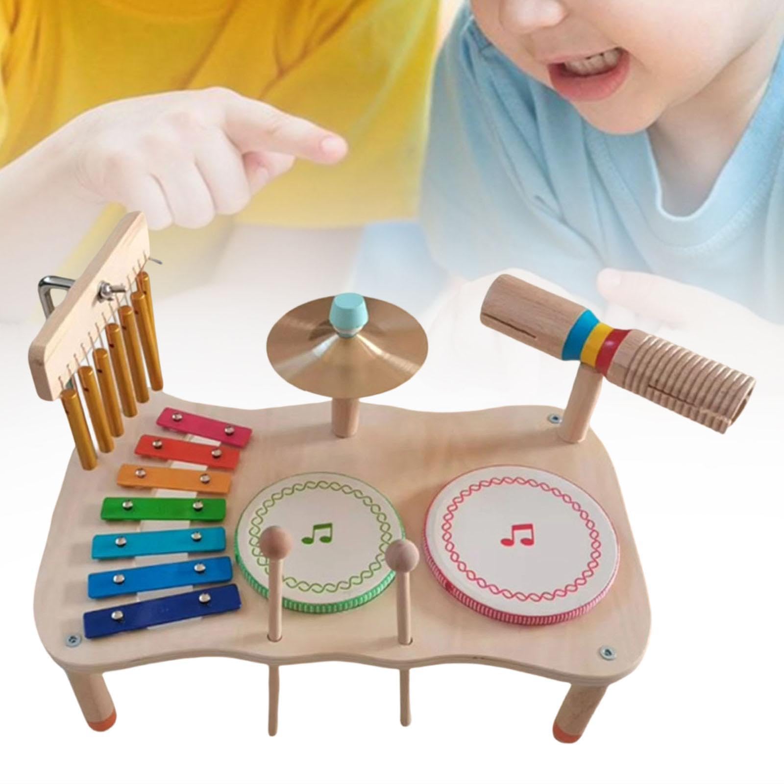 Colcolo Kit Batteria Xilofono per Bambini (Ragazze E Ragazzi dai 3 Ai 6 Anni) - Regalo
