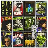 WARNER BROS PICTURES Beetlejuice Poster Book Set - Bundle with 12 Beetlejuice Posters Featuring Beetlejuice, Lydia, Astrid, More | Beetlejuice Room Decor for Kids, Teens, Adults