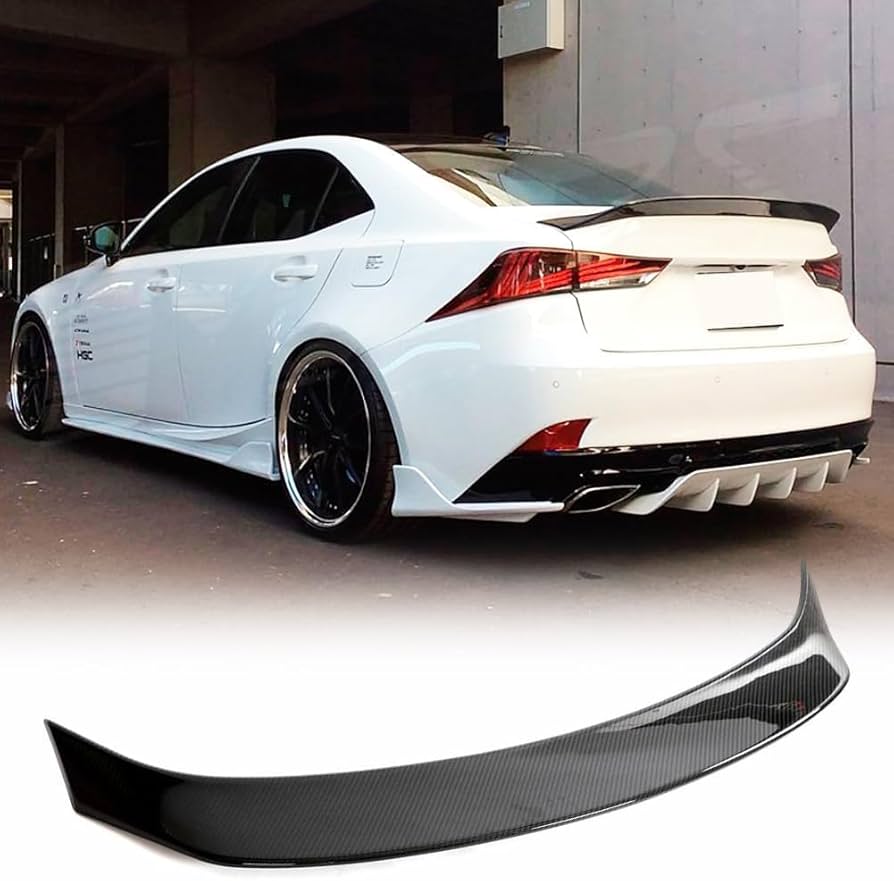 Amazon | ドライカーボン製 リア スポイラー for レクサス IS200t