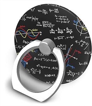 Amazon 数学 壁紙 方程式 スマホリング リングスタンド 薄い アンドロイド 360回転 落下防止 片手操作 円形 ホールドリング 通販