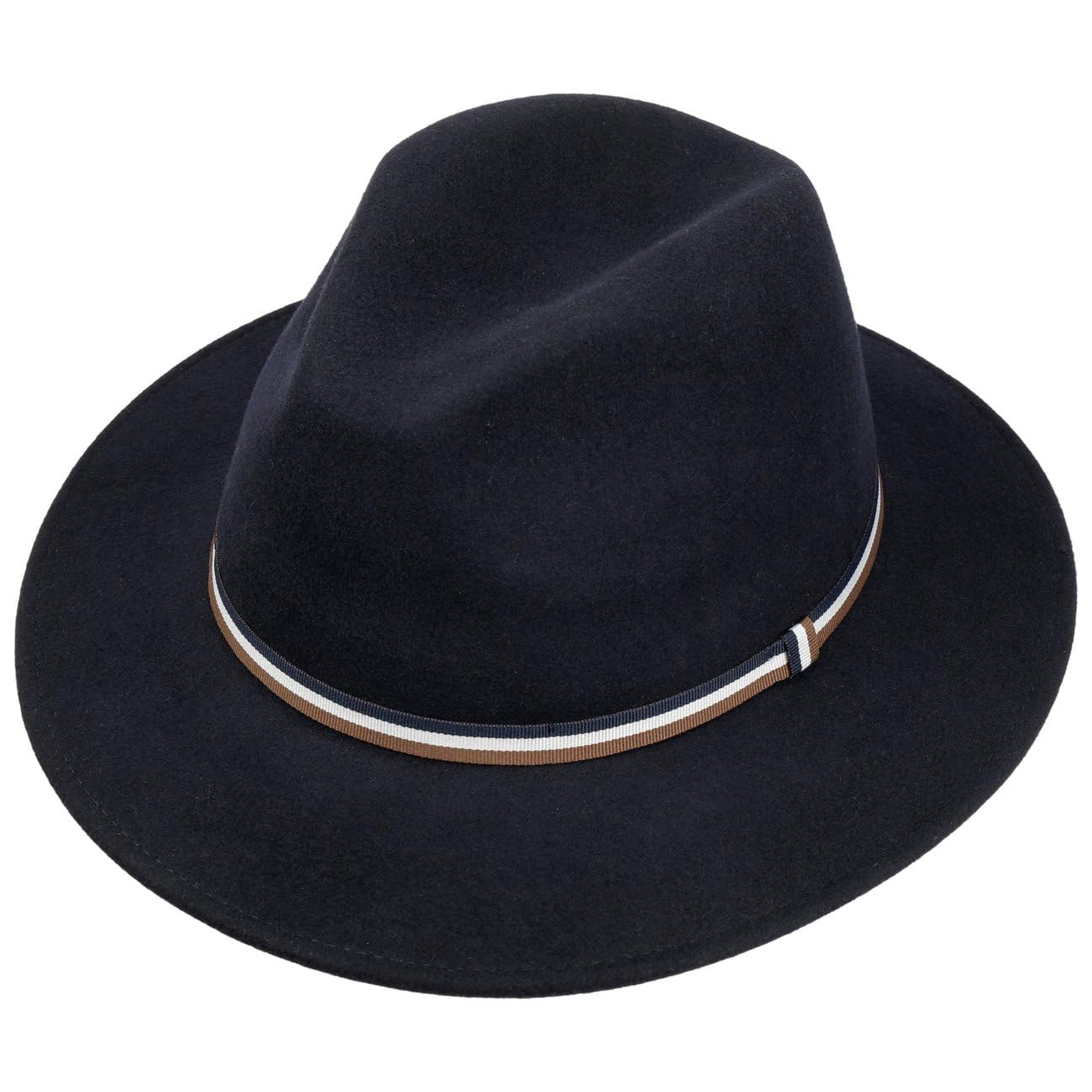 Bugatti Cappello Outdoor Livalo Traveller Uomo - Made in Italy da Pioggia Feltro di Lana con Nastro Grosgrain Autunno/Inverno Inverno - L (58-59 cm) Blu Scuro