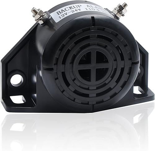 Alarma de respaldo 12V-24V 1103DB, alarma de respaldo impermeable para camiones, carretillas elevadoras, equipo pesado de furgoneta (alarmas de