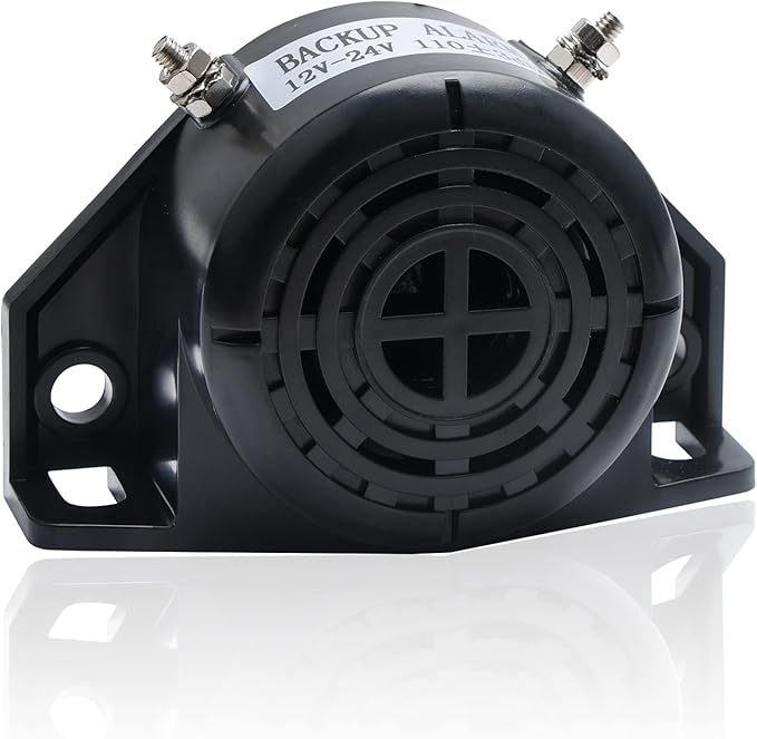 KERWINN Backup Alarm 12V24V 110±3DB,Waterproof Beeper