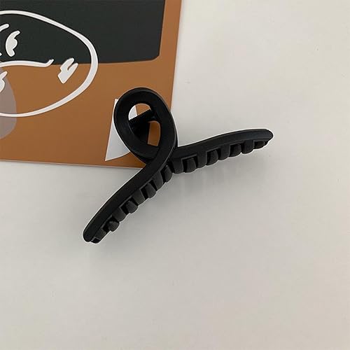 Miniatura 5 de Agirlvct Paquete de 4 pinzas grandes para el cabello, pinzas de pelo grandes para mujeres y niñas, pinzas de agarre fuerte mate para cabello grueso,