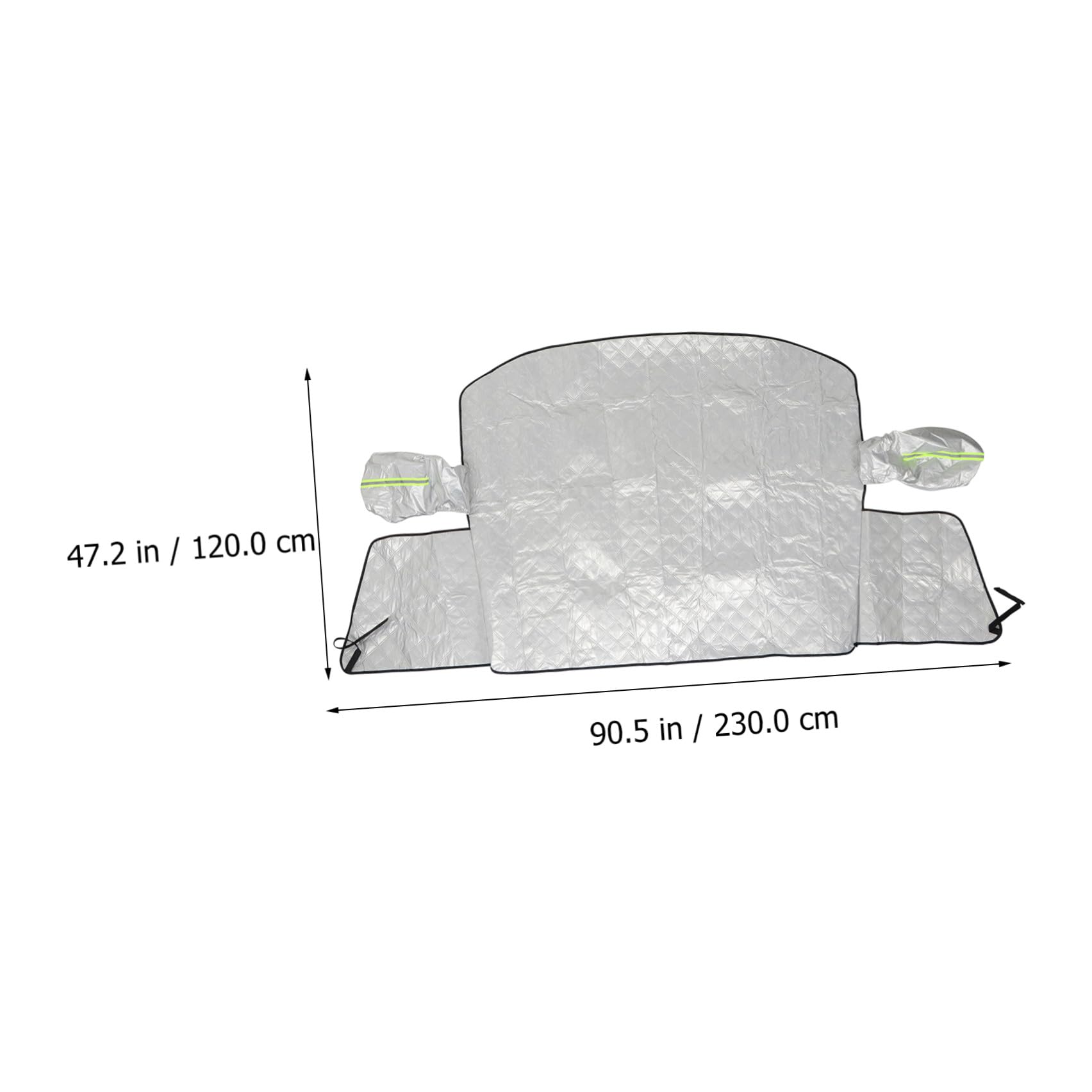 PLAFOPE Copertura per Auto da Esterno in Alluminio Argento Protezione Anti Ultraviolet e Antigelo per Finestrini Laterali per Veicoli