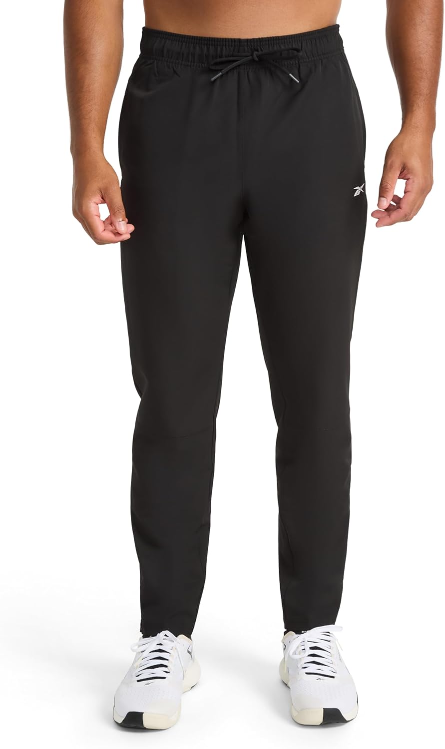 Reebok Mens Dominator Pant, Standard Fit, 30” Inseam, Lightweight Stretch Poly Fabric