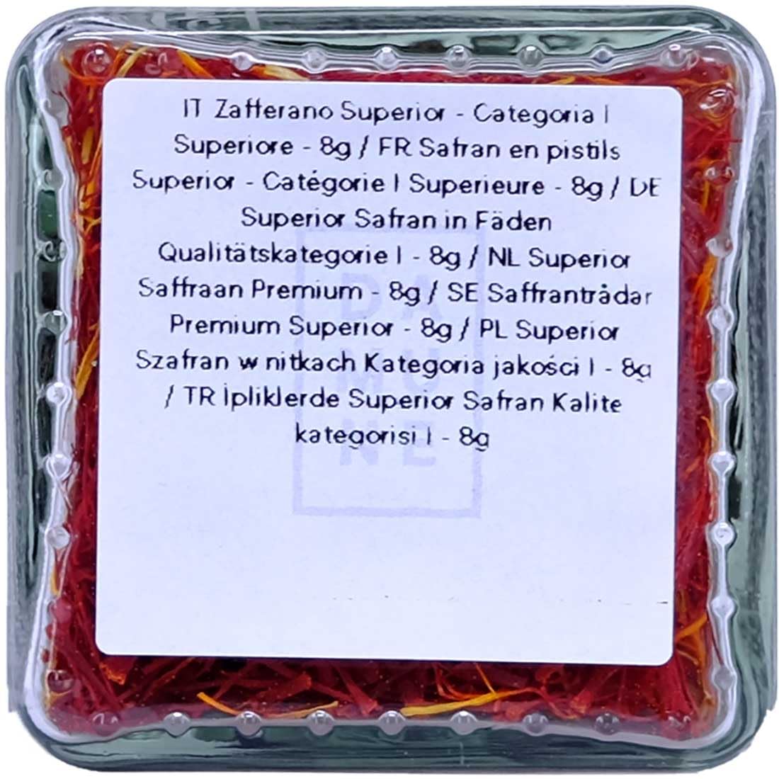 DAMUNE Zafferano Mediterranean - Categoria I Superiore - 8g - Nuovo Raccolto