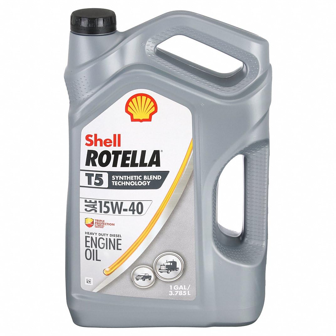 Rotella Pack of 3 - Shell T5 Heavy Duty Diesel Engine Oil, 1 gal
