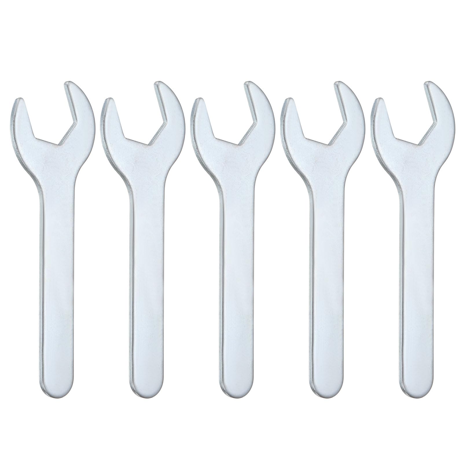 sourcing map 5pcs Super Thin Open End Wrench 23mm Metric 126mm Long 2.8mm Thickness Lightweight U-Shaped Spanner Single End Wrenches for Automotive Repair Furniture Assembly