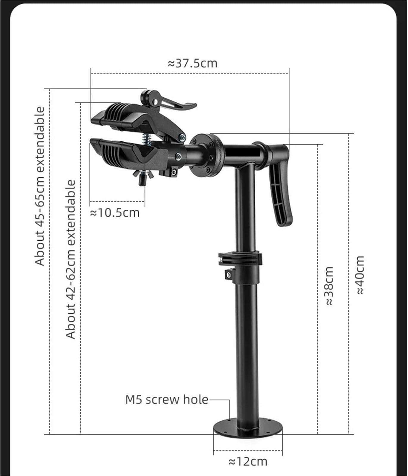 Soporte de reparación bicicletas escritorio profesional for centrar ruedas bicicleta, soporte almacenamiento mantenimiento ajustable y giratorio