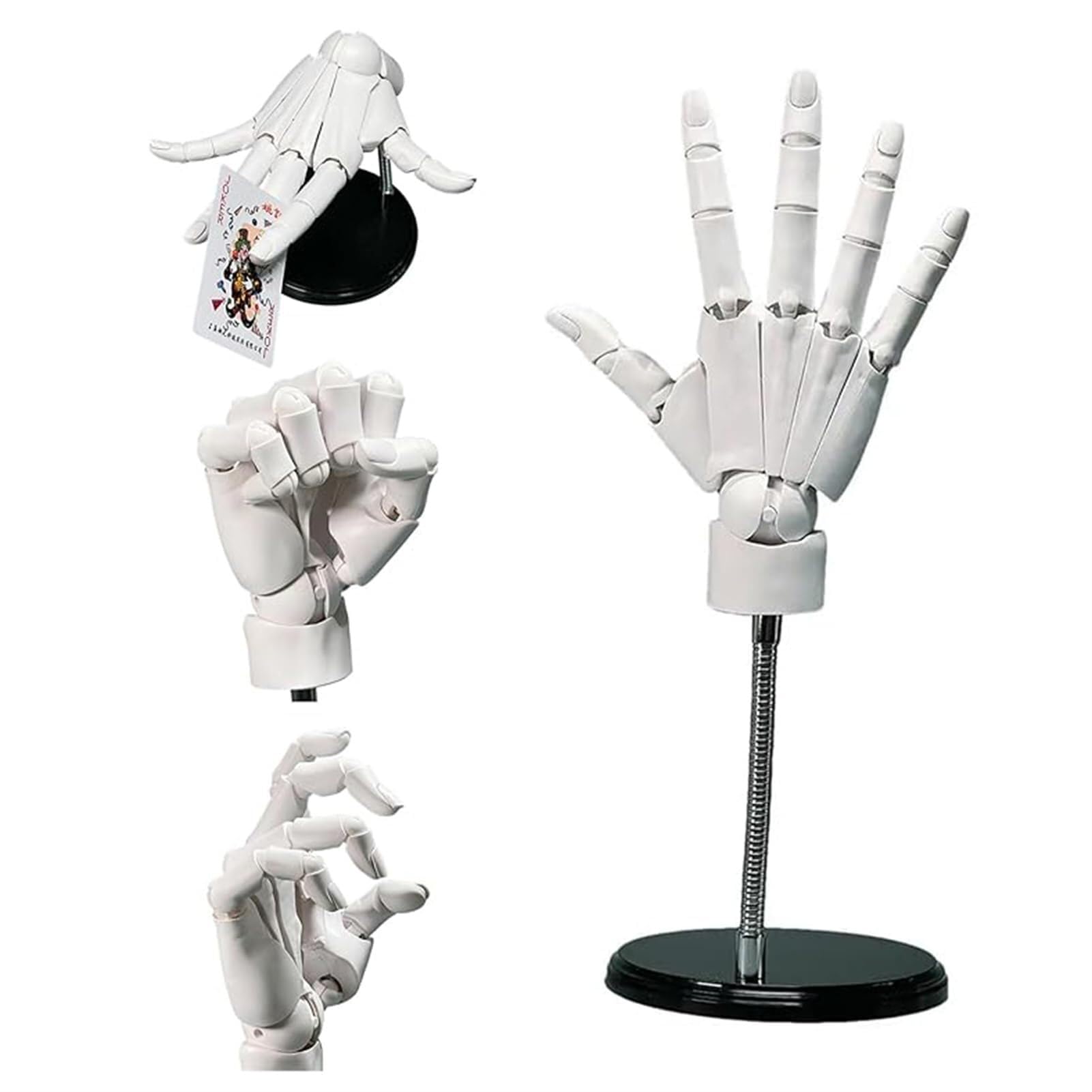Mano de maniquí de artistas, modelo de mano derecha ajustable flexible con articulaciones móviles para mostrar, dibujar y pintar