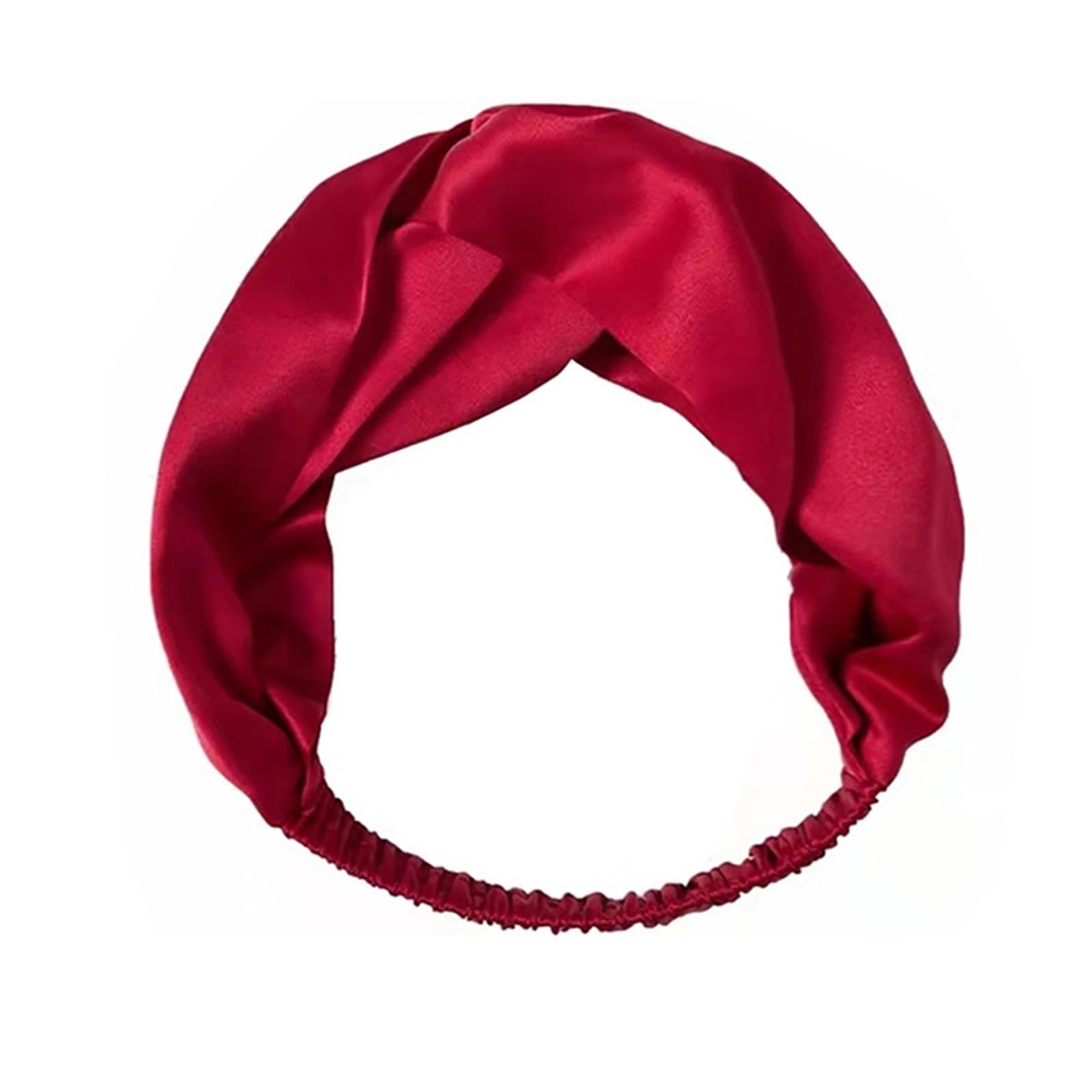 3 pezzi di fascia in seta elastici turbante intrecciato bandana avvolgente for capelli da donna Per Donna(Blue)