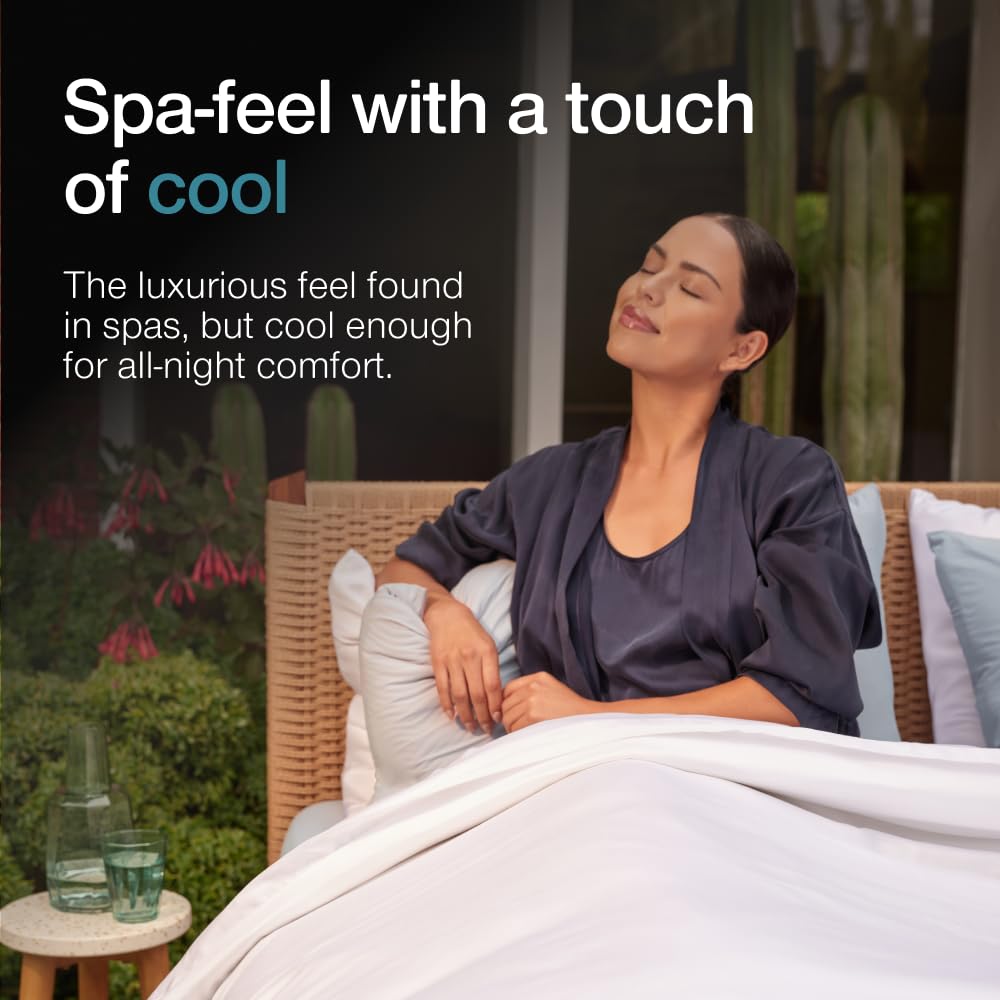 Coop CoolSpa, Set di 2 federe rinfrescanti per cuscini rinfrescanti, grigio tortora, king size, lussuose federe per cuscini rinfrescanti, di qualità alberghiera, federe traspiranti per cuscini da