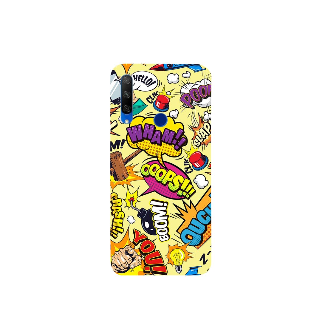 Krafters - Ooops 3D Printed Hard case/Mobile Cover for Honor Y9 Prime Multicolor