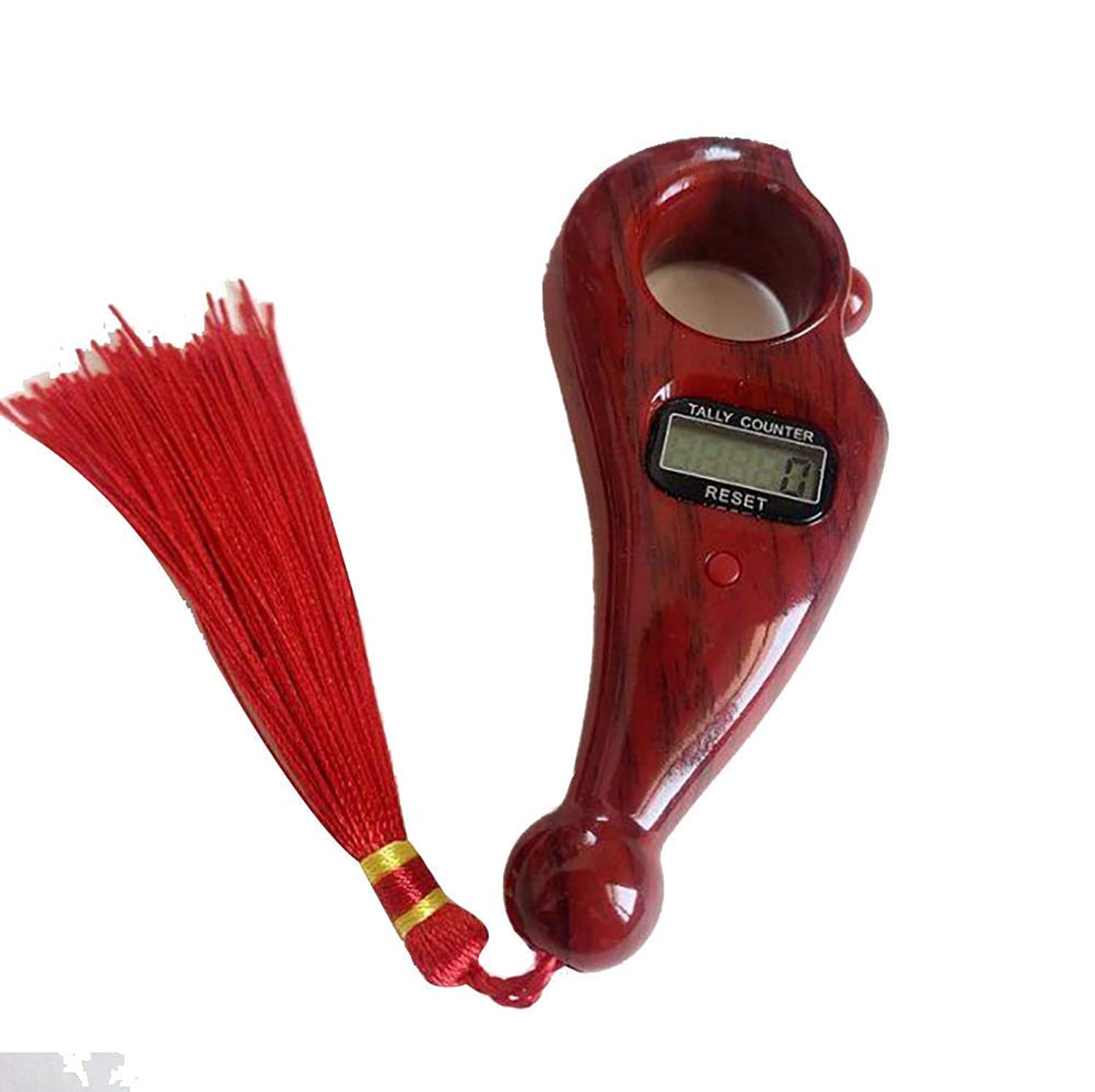 DIYASHIDiya Enterprise® Digital Finger Tasbeeh Misbaha Counter for Prayer Islamic Tasbih Muslim (Red)