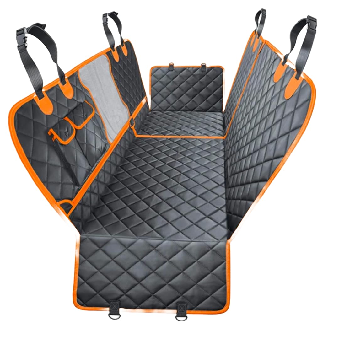 Dog Car Seat Cover for Pets Waterproof Seat Cover Hammock 600D Heavy Duty Scratch Proof Nonslip Durable Soft Back Seat Covers for Cars Trucks and SUVs - image 5