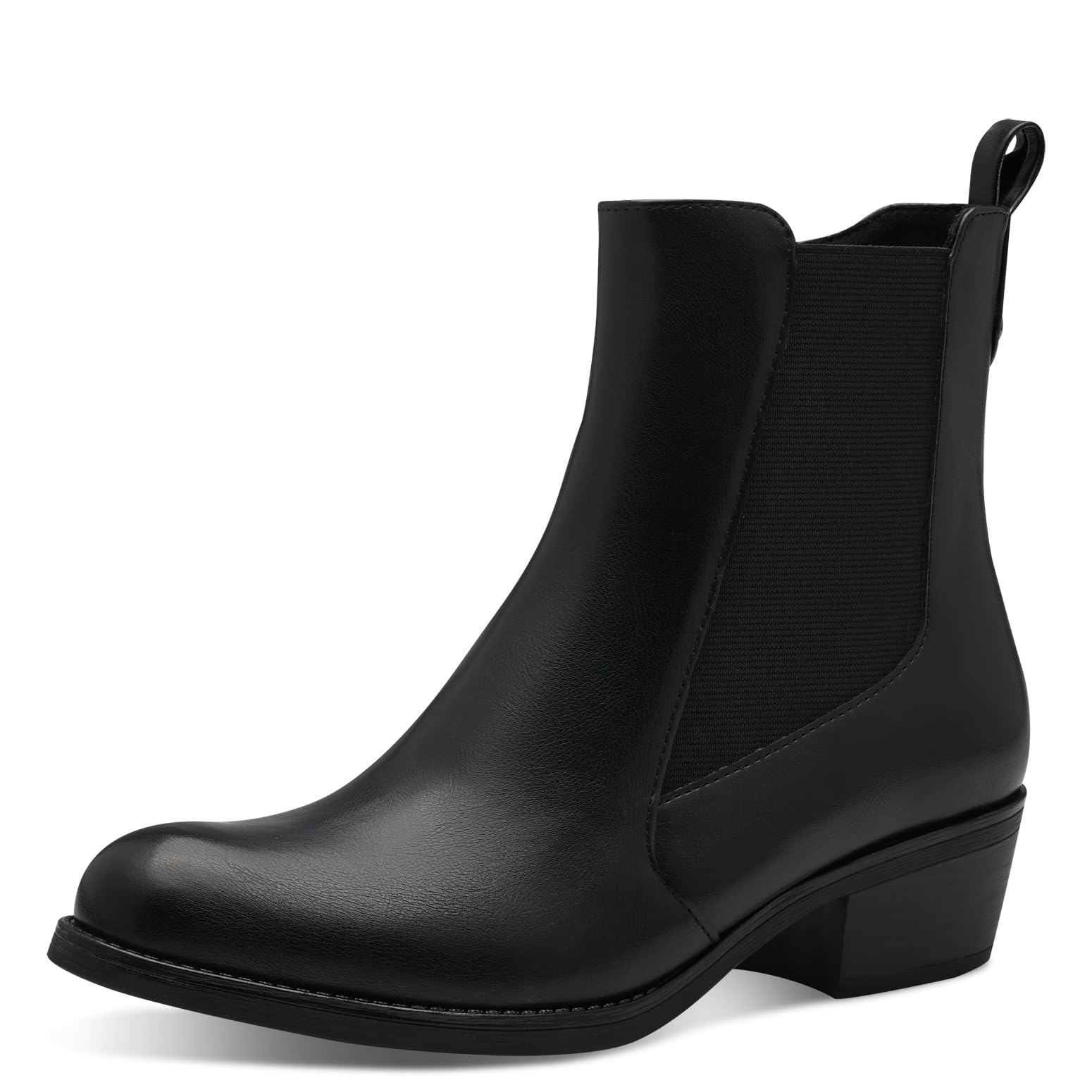 MARCO TOZZI Women's Bootie Zip + Briefs 2-25329-43 Chelsea Boot, Black, 6.5 UK