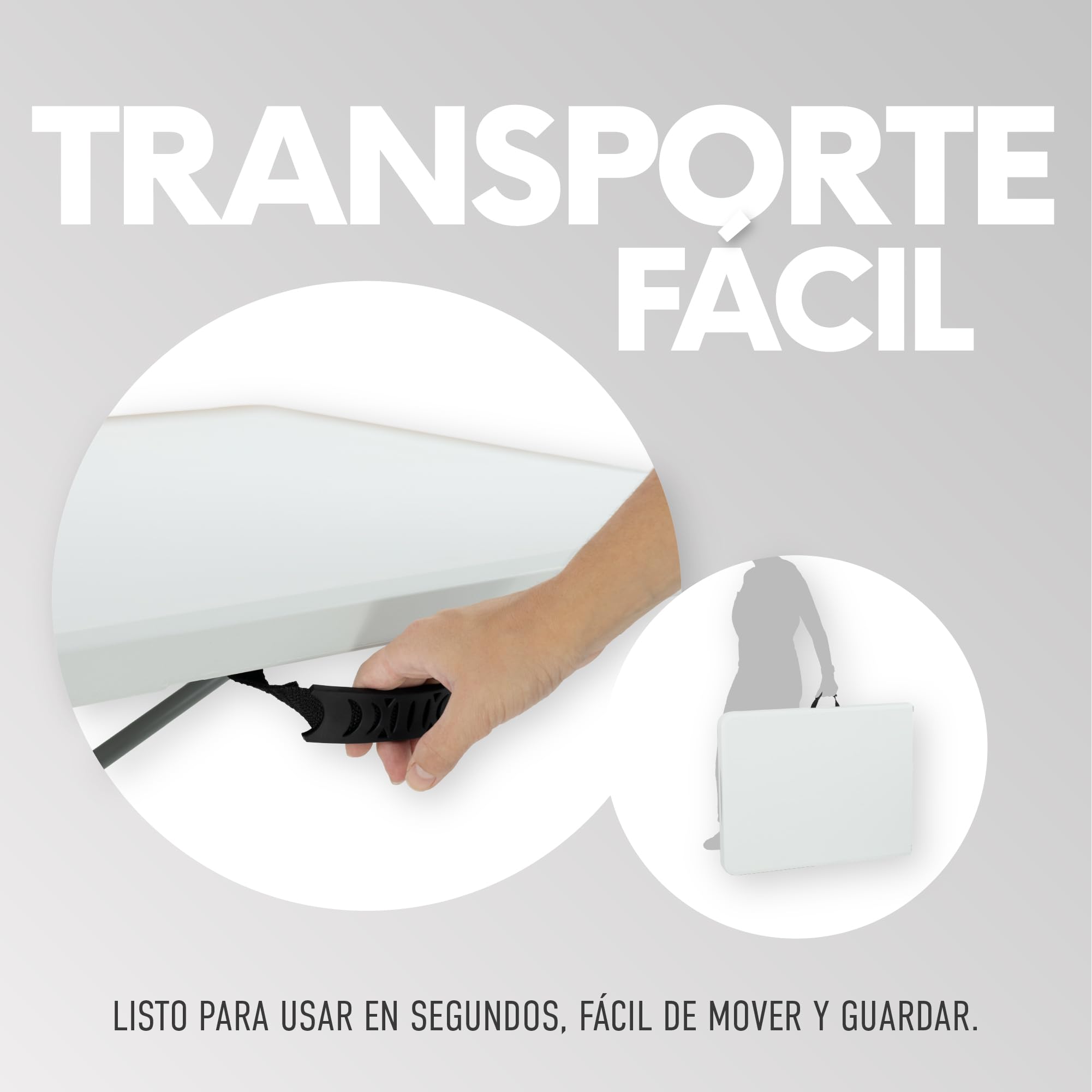Mesa Plegable portátil de 180x70x74 cm | Mesa de Camping con Estructura metálica y Tablero HDPE Resistente | Capacidad 6/8 Personas, Carga 150 kg | Plegable con asa de Transporte