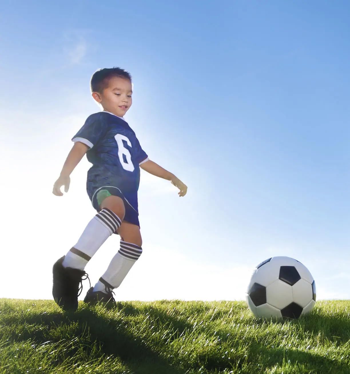 Barcaaway #19 Football Soccer Jersey Shorts Socks Set for Kids Boys Girls Youth Sizes - Image 2