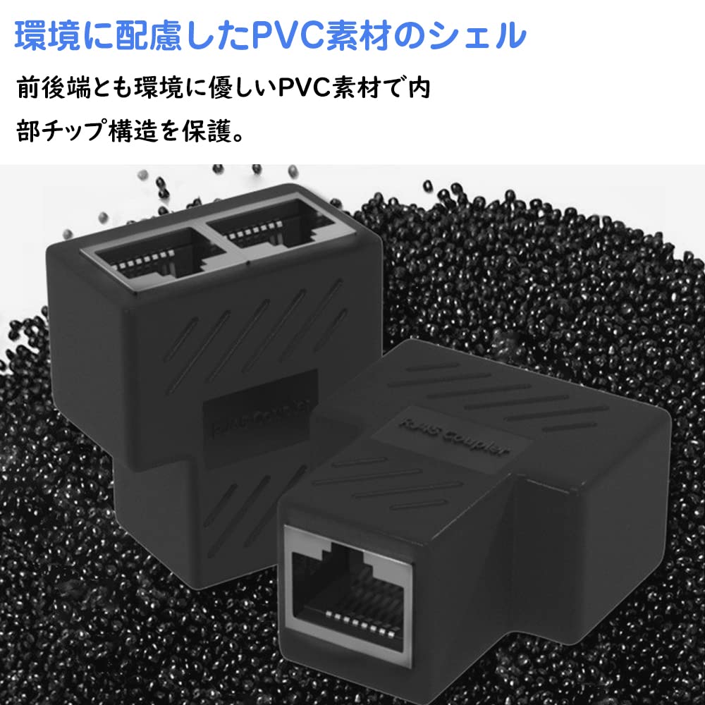 Amazon.co.jp: RJ45 LANケーブル延長コネクタ LANイーサネットソケット
