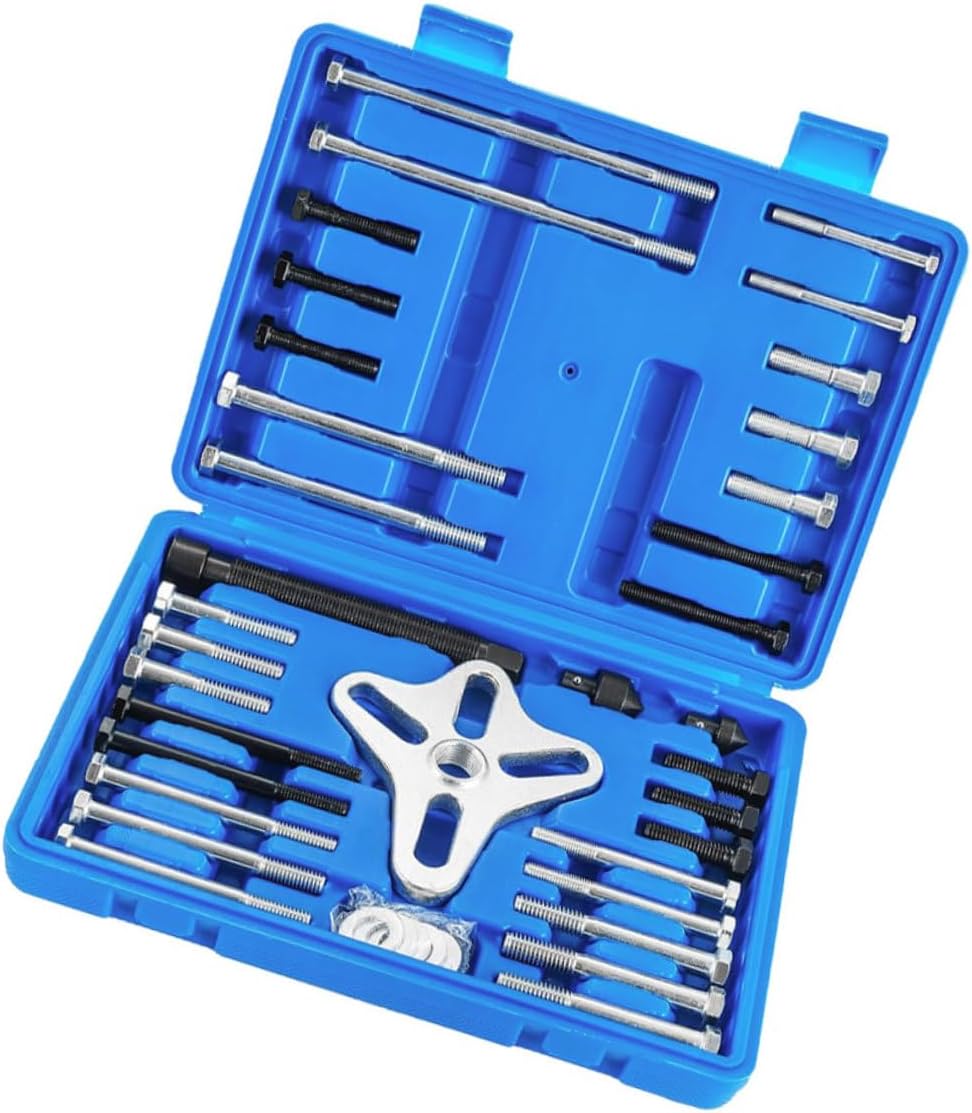 46pcs Automotive Steering Wheel Puller Kit Harmonic Balancer Removal Tool Disassembly Tool for Quick and Efficient Steering Wheel Maintenance