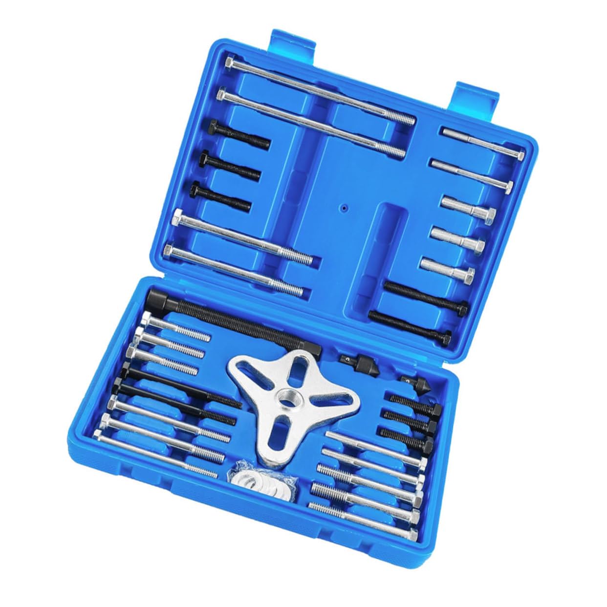 ELAYARD 46pcs Steering Wheel Puller Kit for Crankshaft Pulley, Carbon Steel