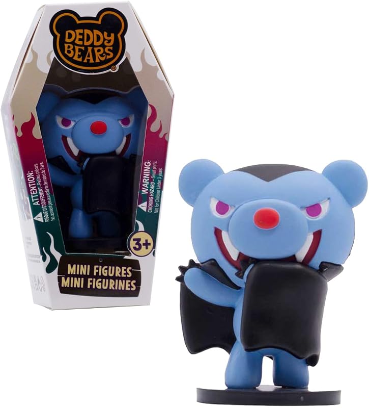 Deddy Bears Mini Figures – Series 1 Collectible Horror-Themed Blind Figures – Glow-in-The-Dark Howler & Rare Bears