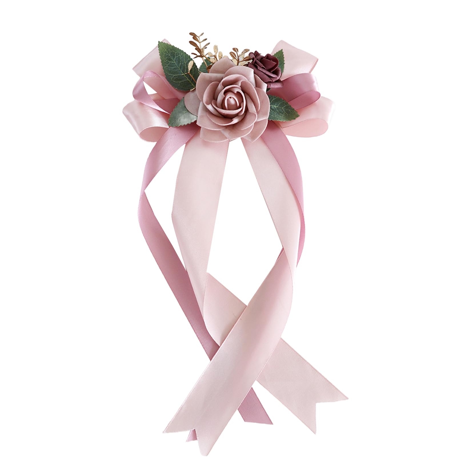 Kalttoy Luxurious Door Handle Decorative Bowknot Party Door Handle Bowknot Adornment for Celebratory Event and Weddings Wedding Car Decoration