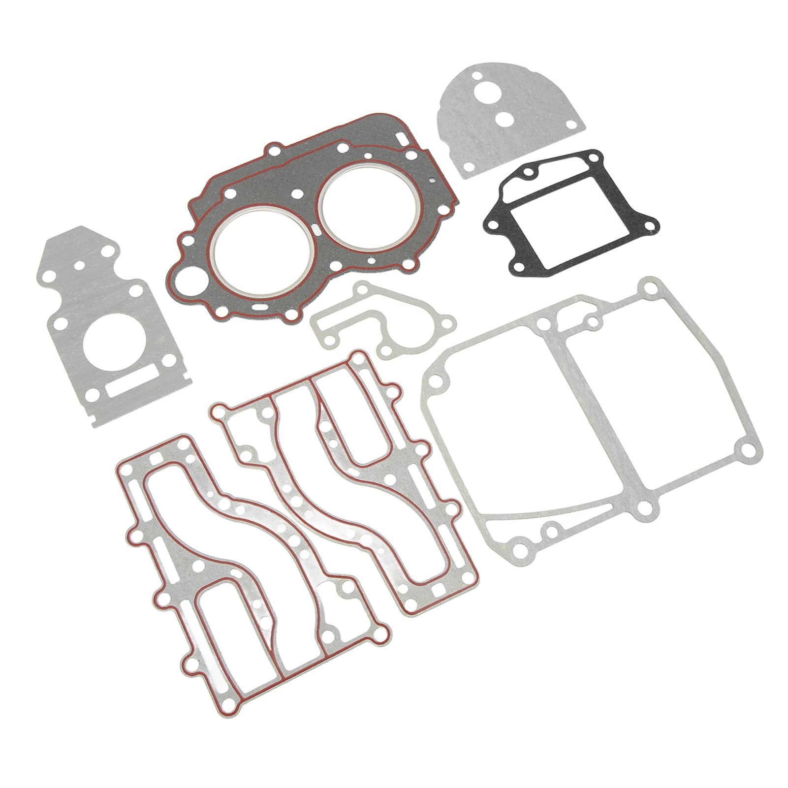 Set guarnizioni coperchio cilindro Guarnizioni di tenuta in plastica ABS di alta qualità per parti del motore fuoribordo 2 tempi 15HP 18HP Supporto pompa acqua di ricambio