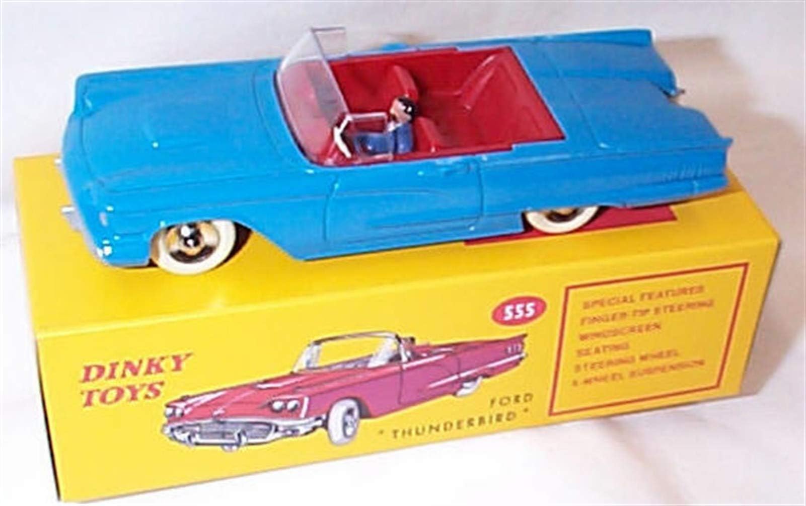 Corgi atlas editions miniatures dinky toys 555 ford thunderbird vehicle diecast model