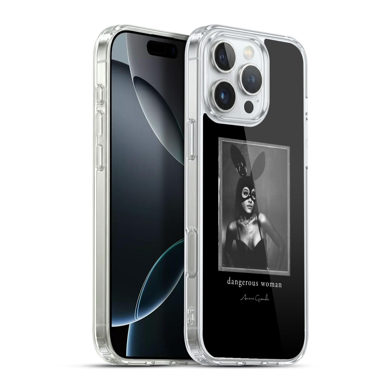 Head Case Designs Licenza Ufficiale Ariana Grande Coniglio Donna Pericolosa Custodia in Gel [Protezione di Grado Militare] Compatibile con Apple iPhone 16 PRO Max E Compatibile con MagSafe