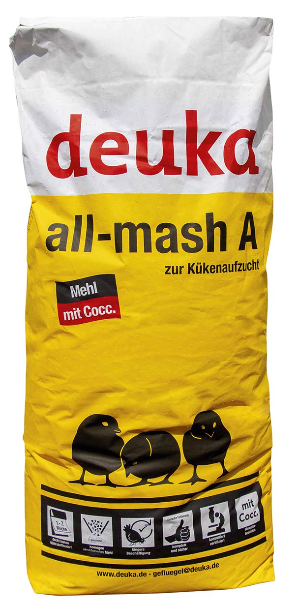 Deuka All-mash A Mehl mit Cocc 9,50 kg Kükenfutter Kükenaufzuchtfutter