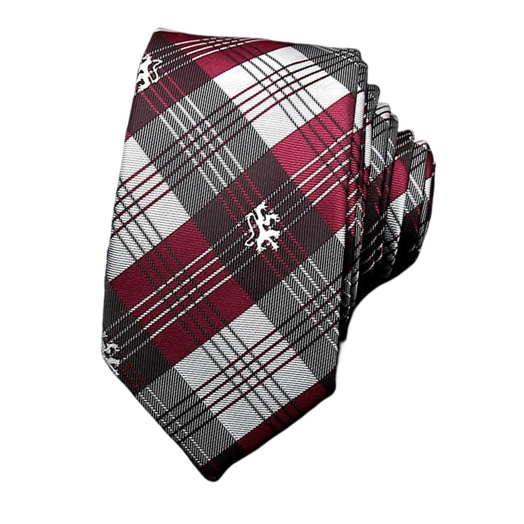 JFDBGU 6CM Korean Narrow Plaid Floral Men's Business Tie Polyester Plain Hand Tie(Gray)