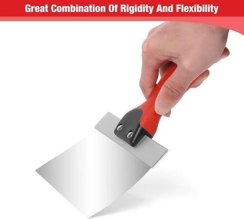 Miniatura 3 de Goldblatt Juego de cuchillos para paneles de yeso, 5 cuchillos de acero inoxidable, incluye herramientas de 6, 8, 10, 12 y 14 pulgadas, perfecto