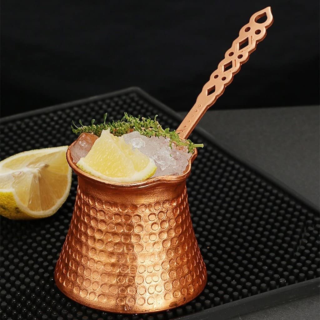 Cobre De Martillo Sólido Turco Greek Árabe Coffee Bok Stovetop Cafetero Cezve Ibrik Briki con