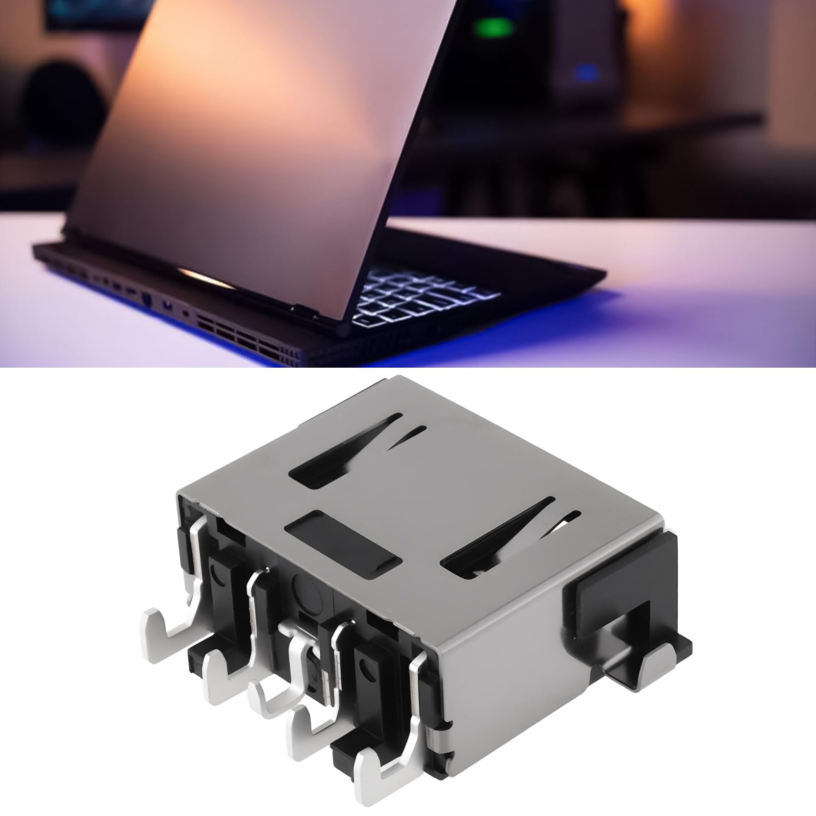 Lot de 2 Connecteurs d'alimentation CC 5B20T05347 Compatible avec Lenovo Legion Y540-15IRH 81SX Compatible avec ThinkPad Yoga 260
